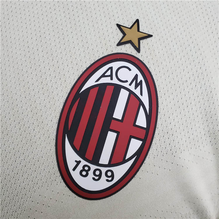 AC Milan 21-22 Away Yellow Soccer Jersey Football Shirt (Player Version) - Click Image to Close